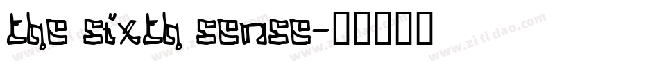 the sixth sense字体转换